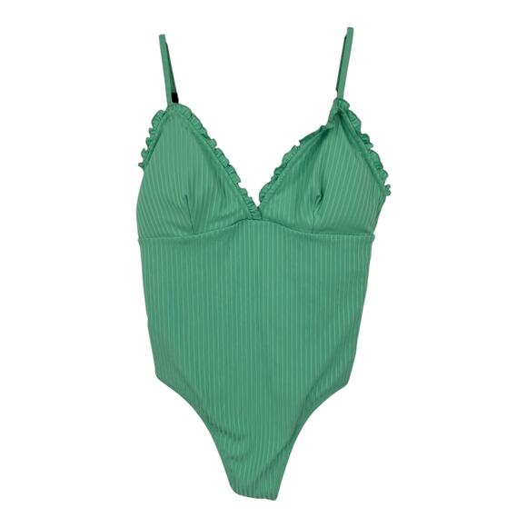 Vero Moda swimsuit Flow One piece bathing suit light green size X-Large XL - Picture 2 of 7